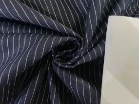100% Cotton Denim  STRIPE Fabric 58" wide available in two shades dark denim/light denim(13064/65/15356)