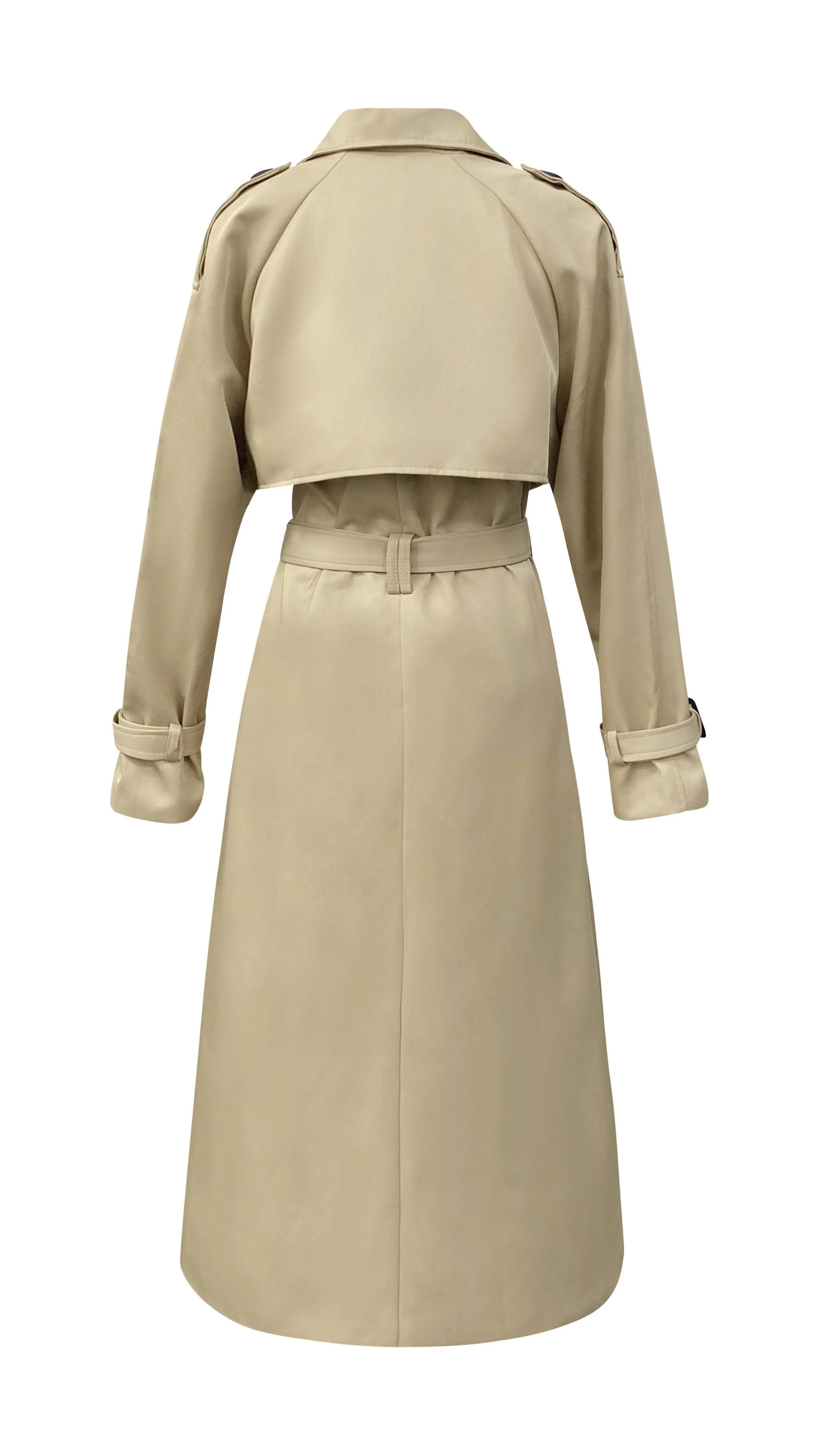 Classic Luxury Trench Coat - Khaki