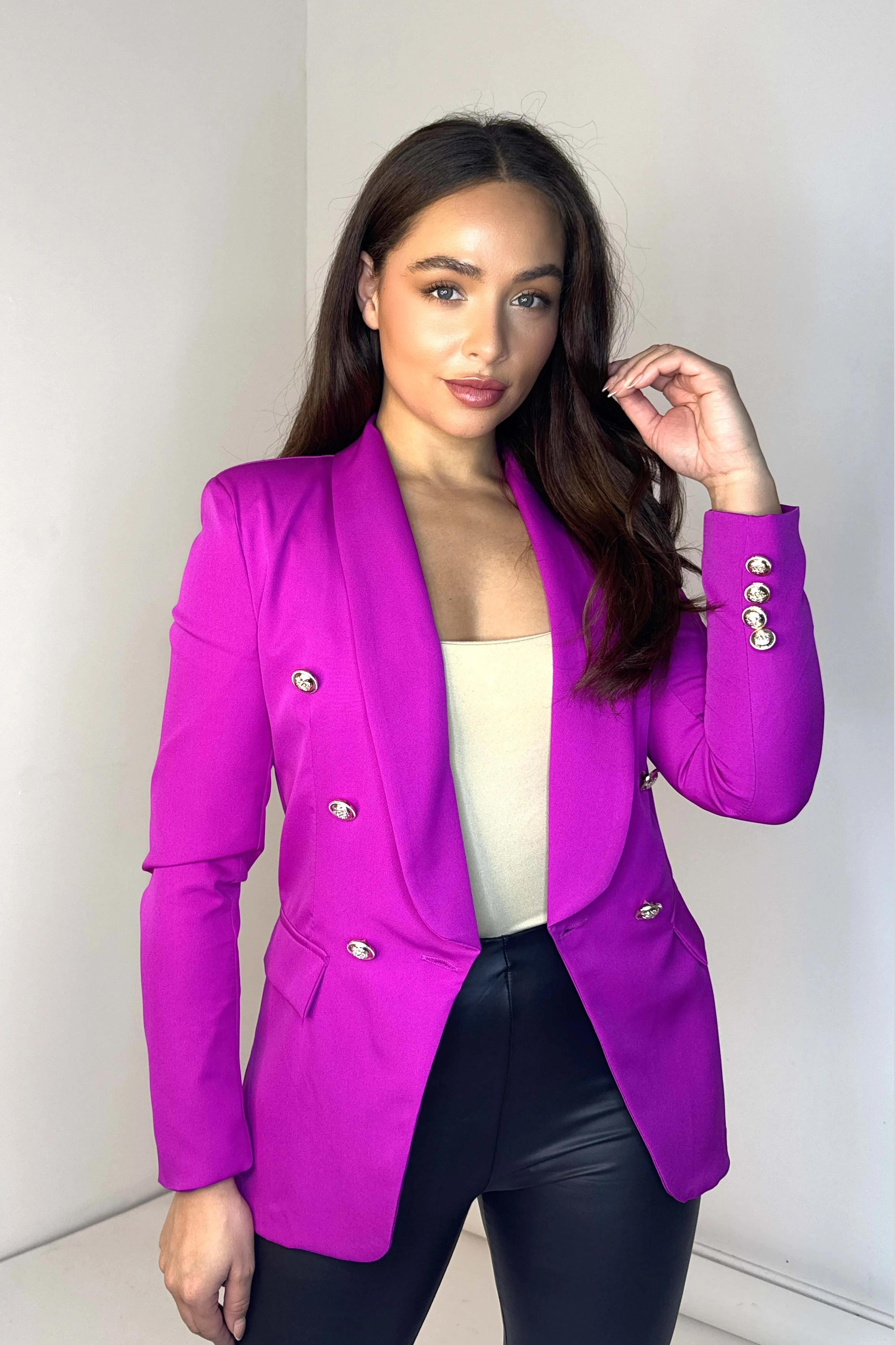 Classic Military Style Blazer