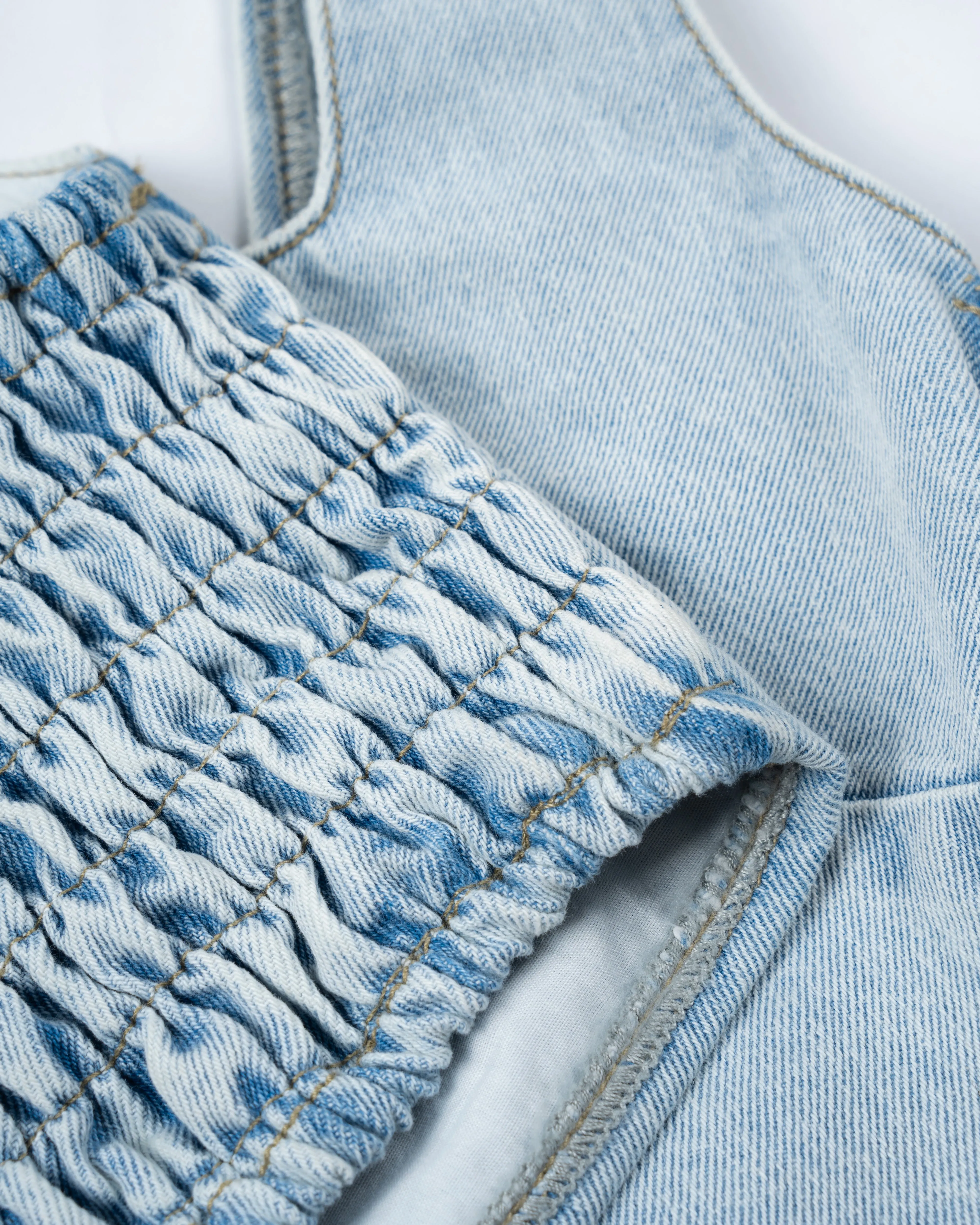 Denim Crop Tank Top (Denim)