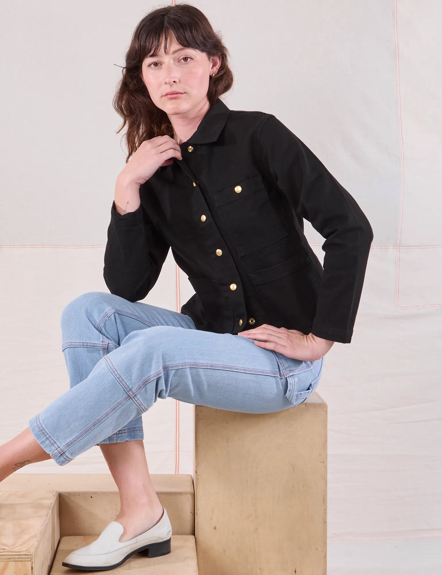 Denim Work Jacket - Basic Black