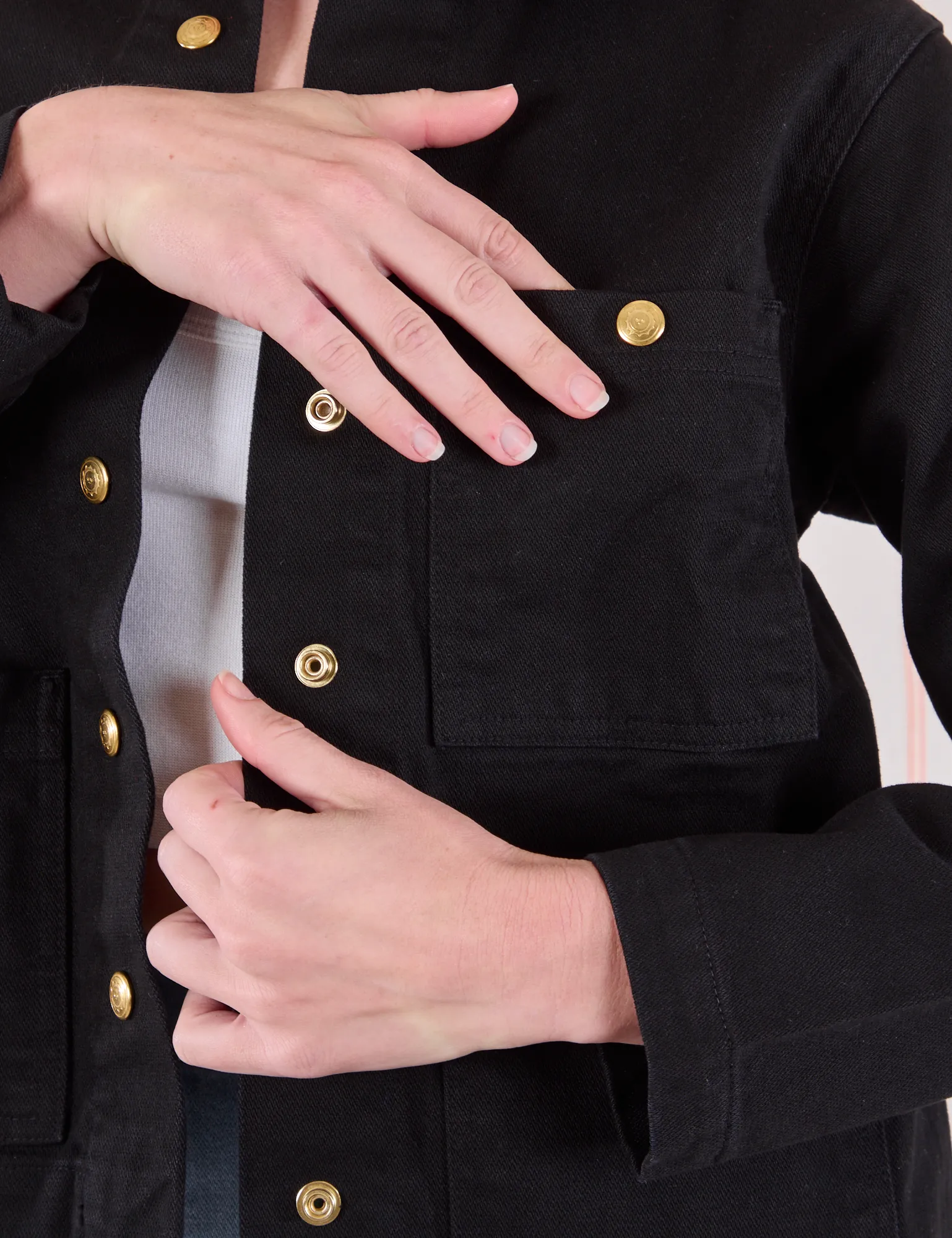 Denim Work Jacket - Basic Black