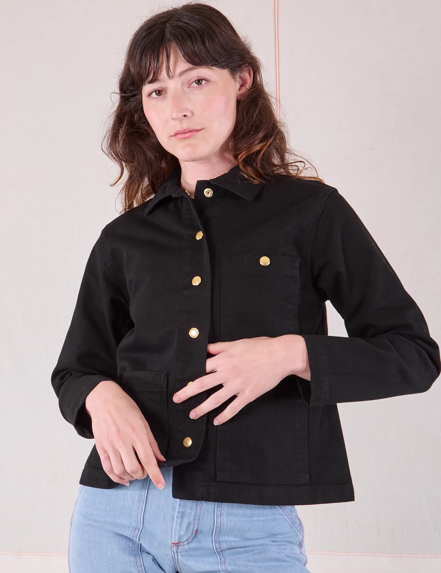 Denim Work Jacket - Basic Black