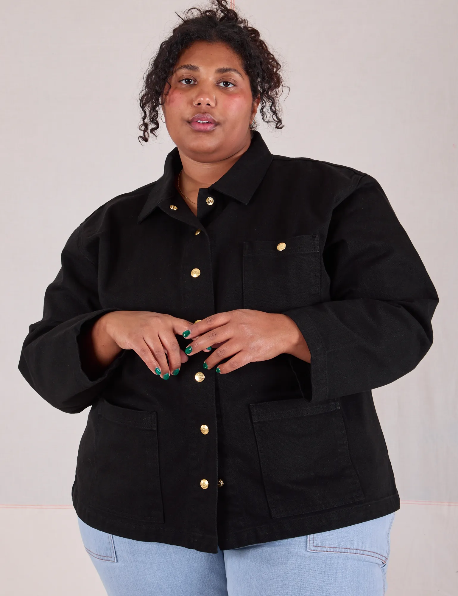 Denim Work Jacket - Basic Black