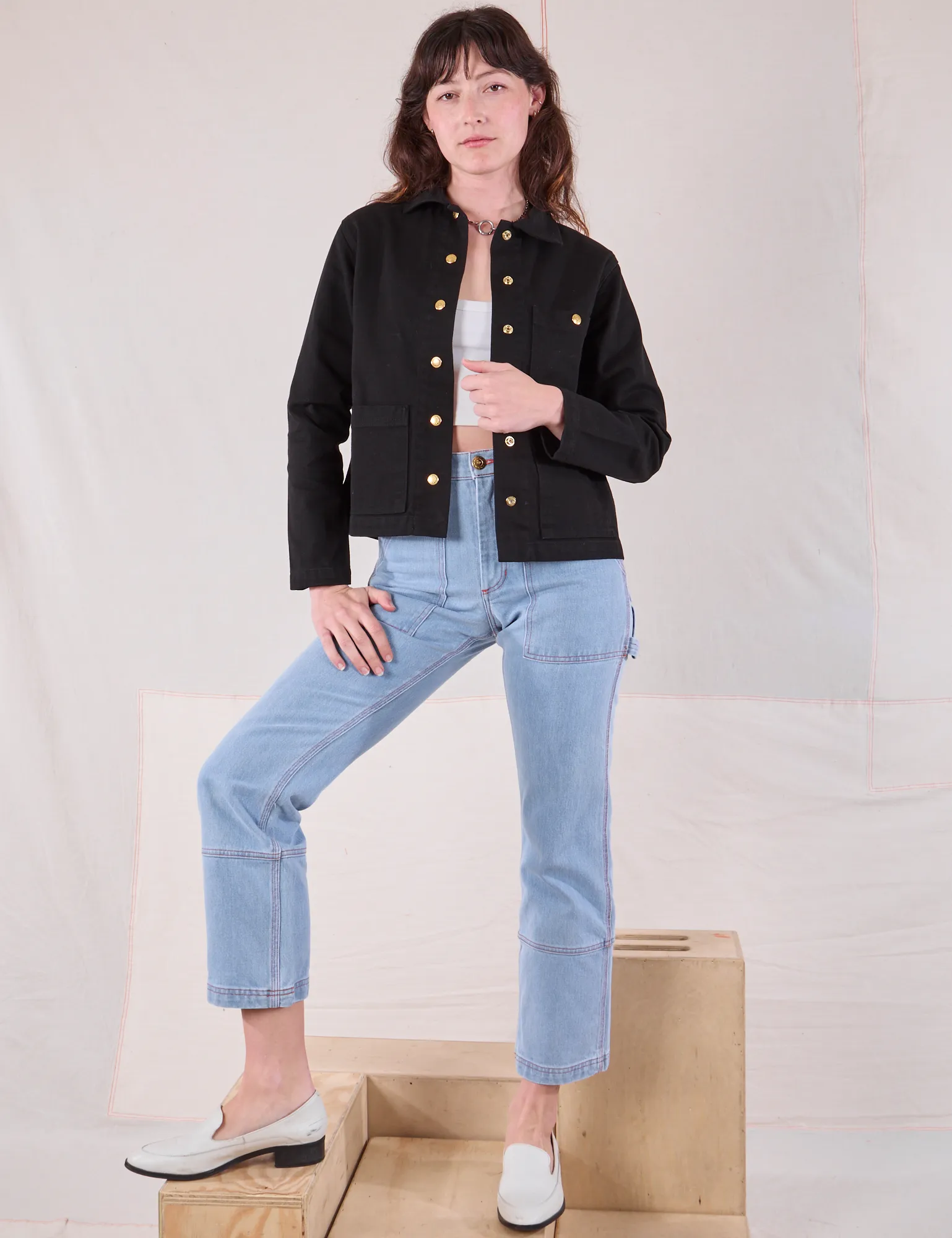 Denim Work Jacket - Basic Black
