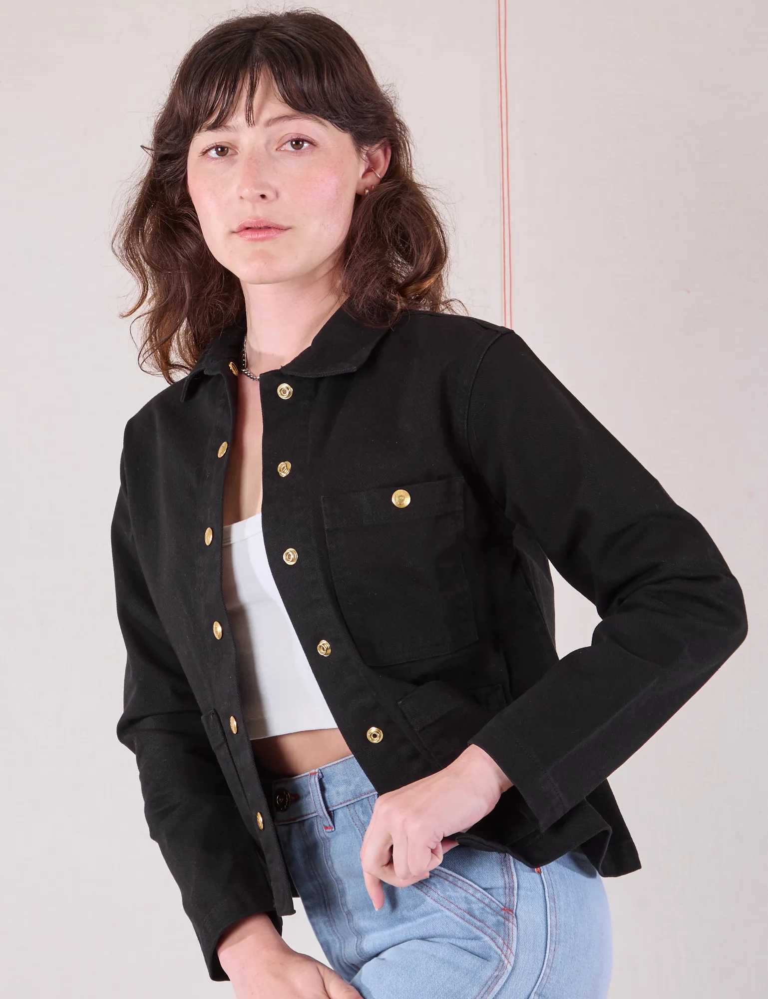 Denim Work Jacket - Basic Black
