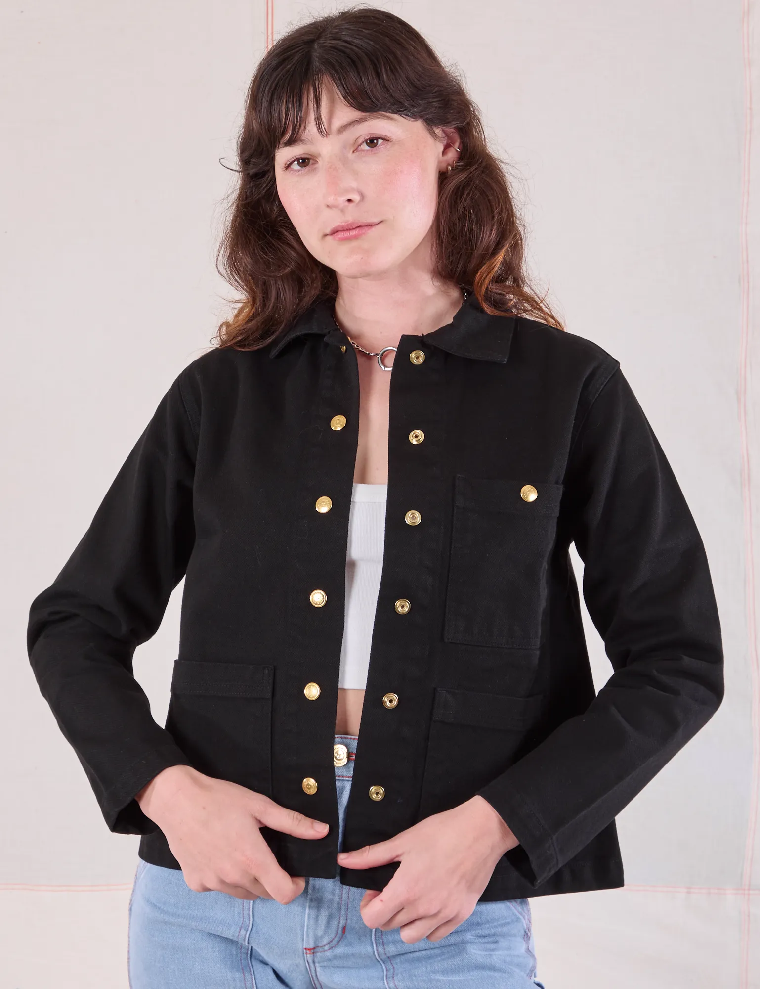 Denim Work Jacket - Basic Black