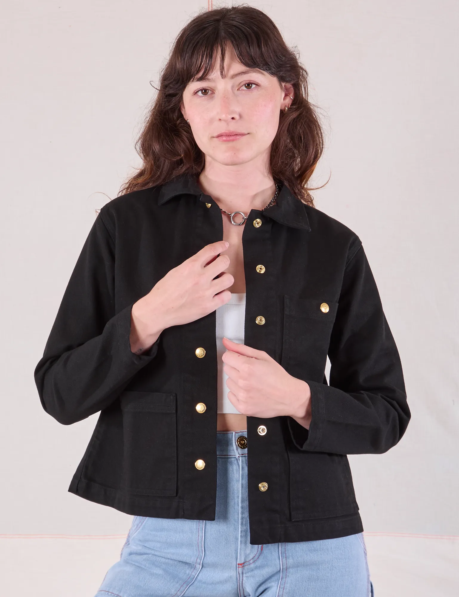Denim Work Jacket - Basic Black
