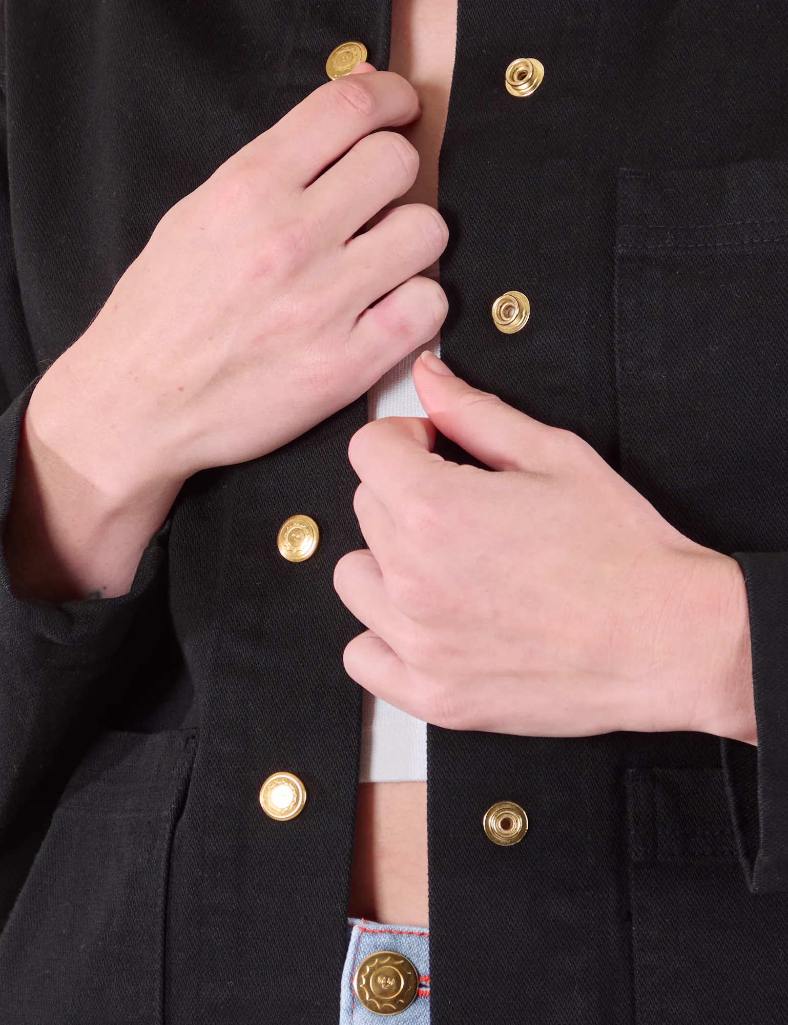 Denim Work Jacket - Basic Black