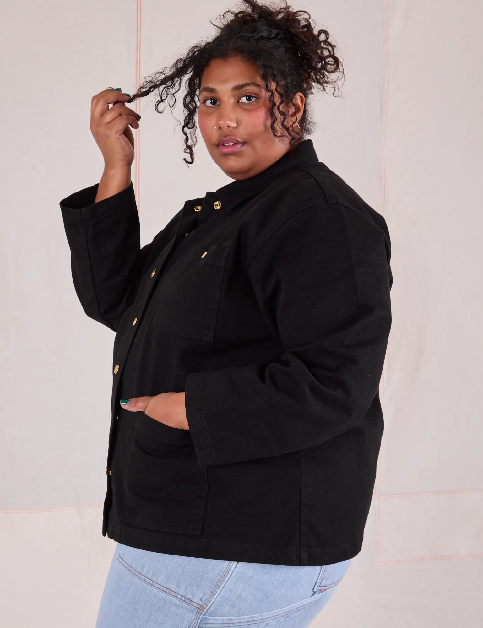 Denim Work Jacket - Basic Black