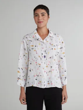 Doodle Crop Shirt