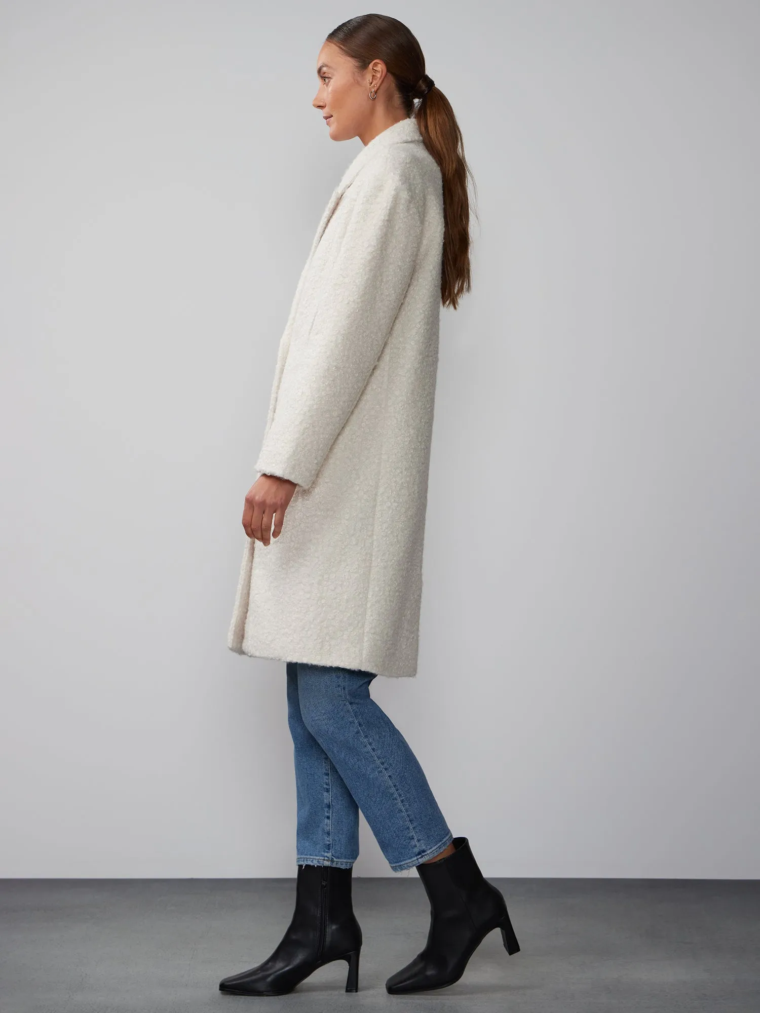 Double Breasted Sherpa Trench Coat