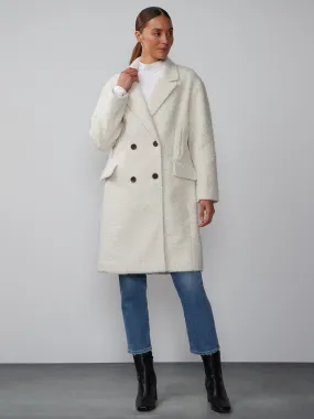 Double Breasted Sherpa Trench Coat