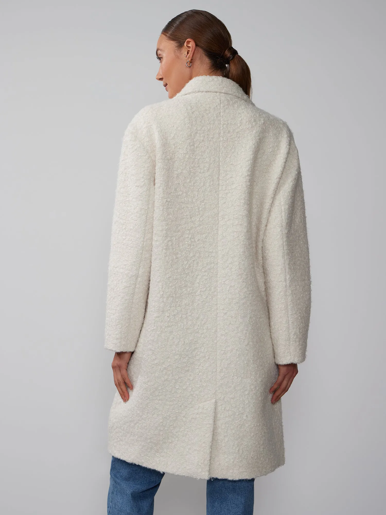Double Breasted Sherpa Trench Coat
