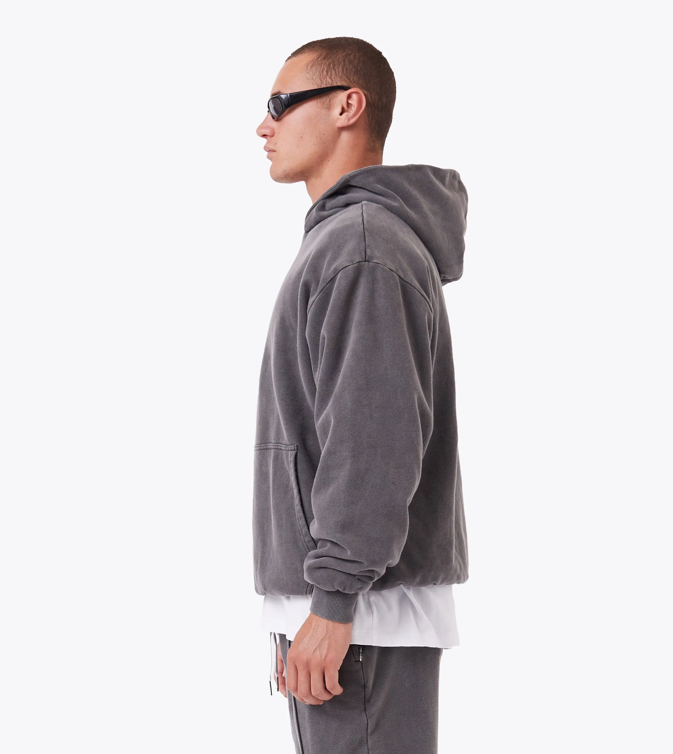 Double Down Hoodie Ash Grey