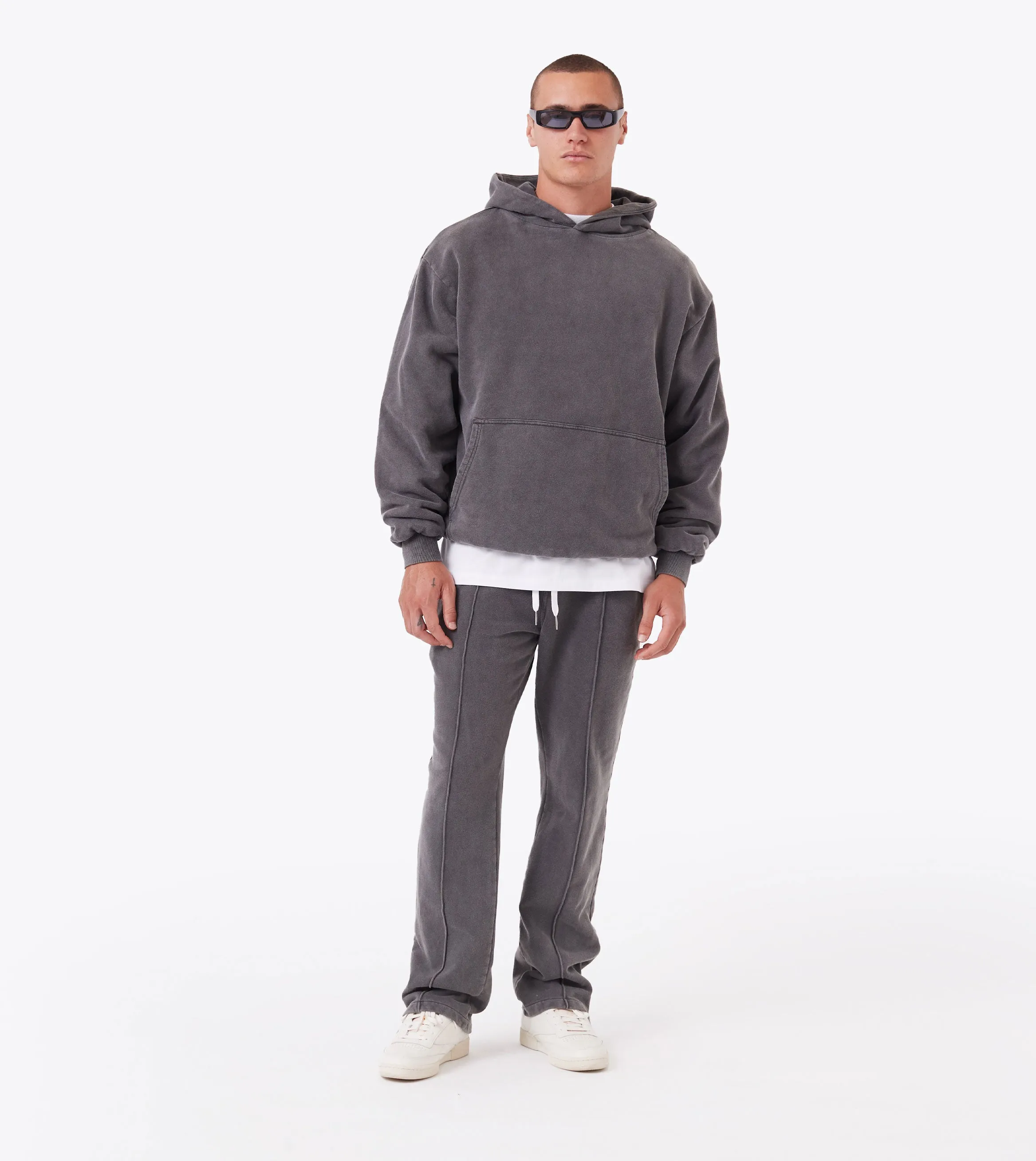 Double Down Hoodie Ash Grey