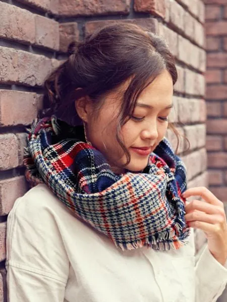 Double Plaid Shawl