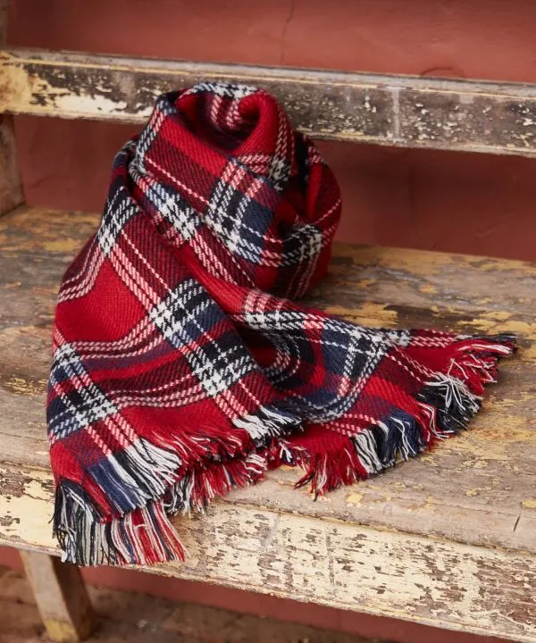 Double Plaid Shawl