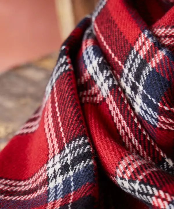 Double Plaid Shawl