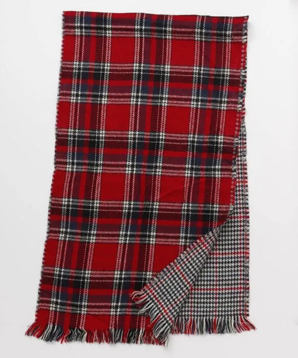 Double Plaid Shawl