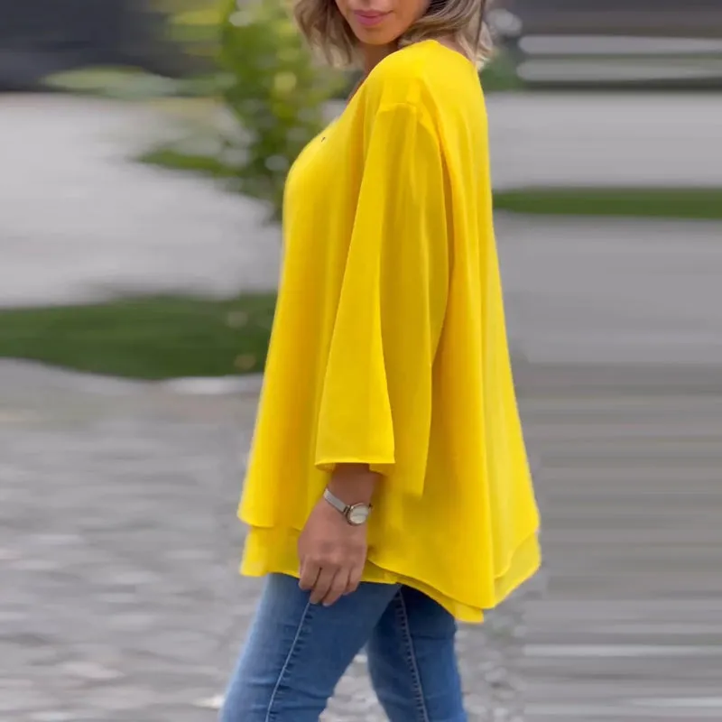 Ember™ Chiffon Zipper Blouse