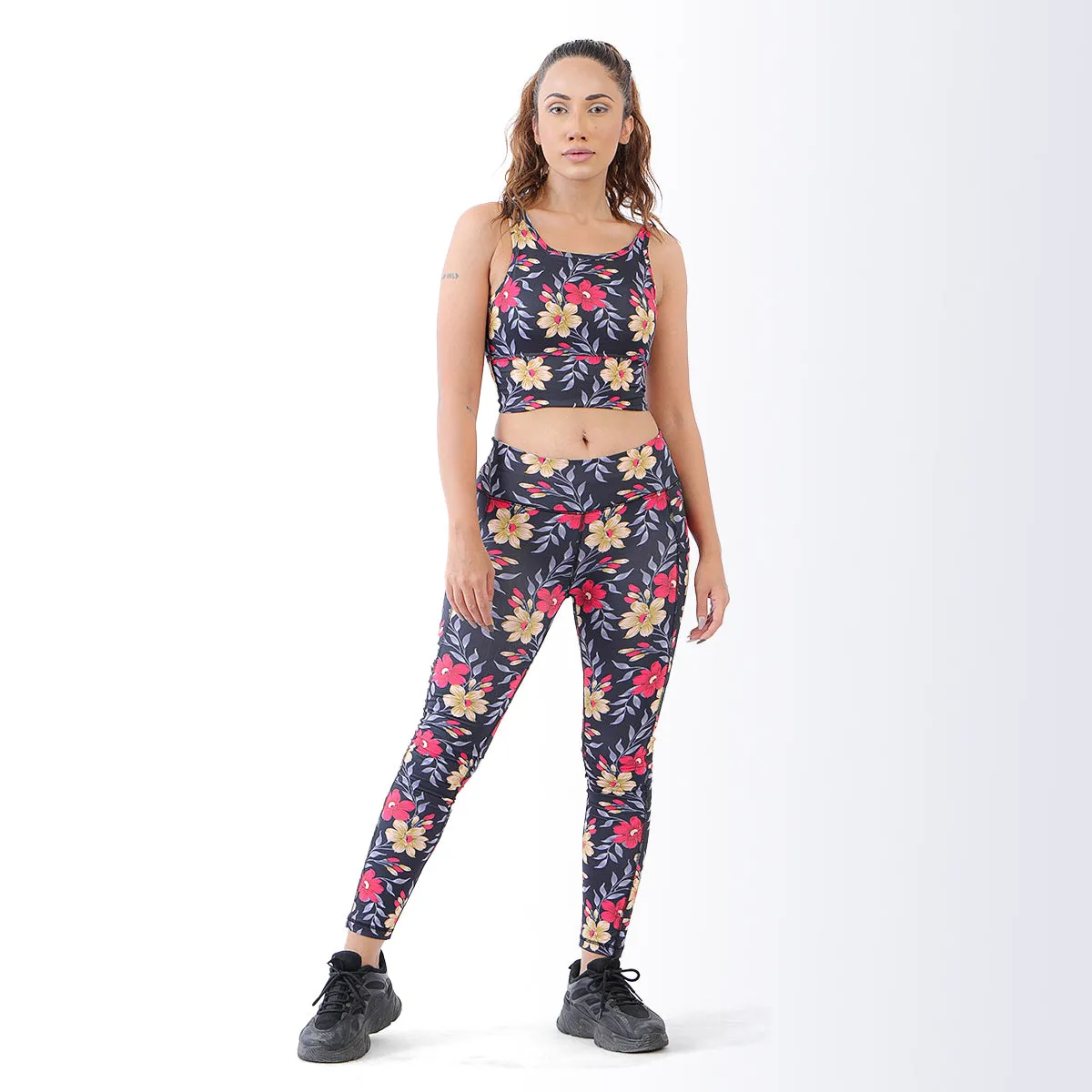 Enhance Floral Sports Bra & Leggings