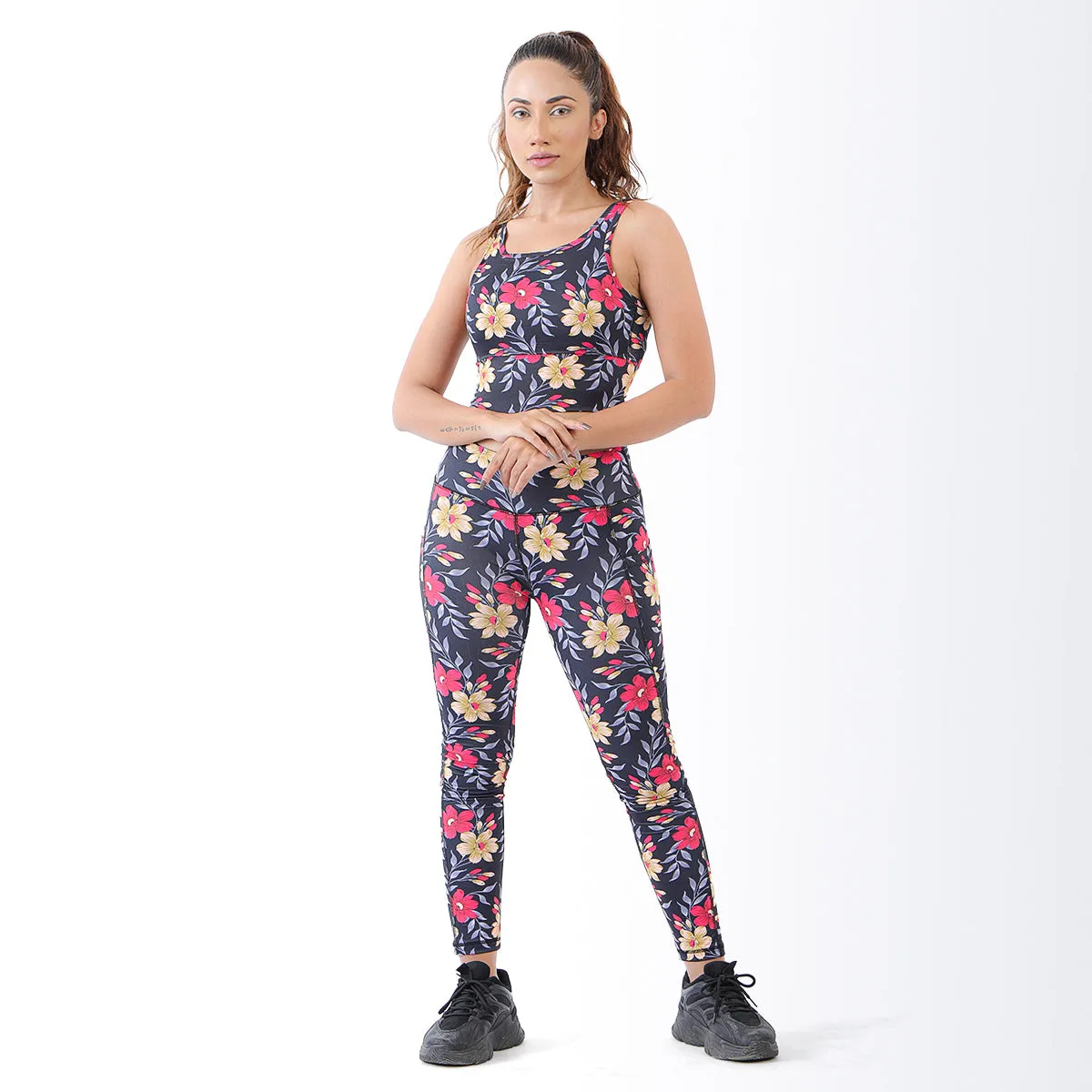 Enhance Floral Sports Bra & Leggings