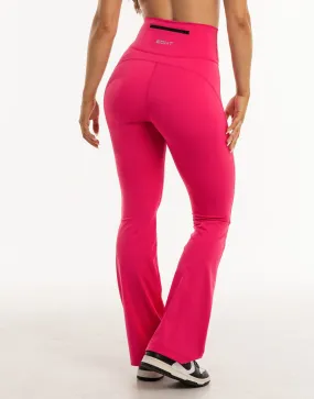 Flare Leggings - Bright Pink