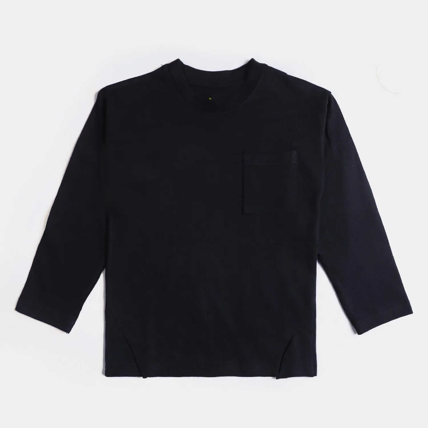 Girls Cotton T-Shirt F/S Basic-BLACK