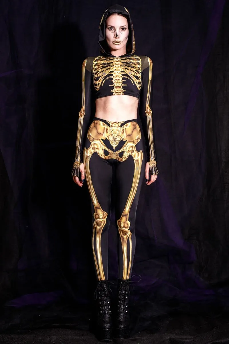 Golden Skeleton Leggings