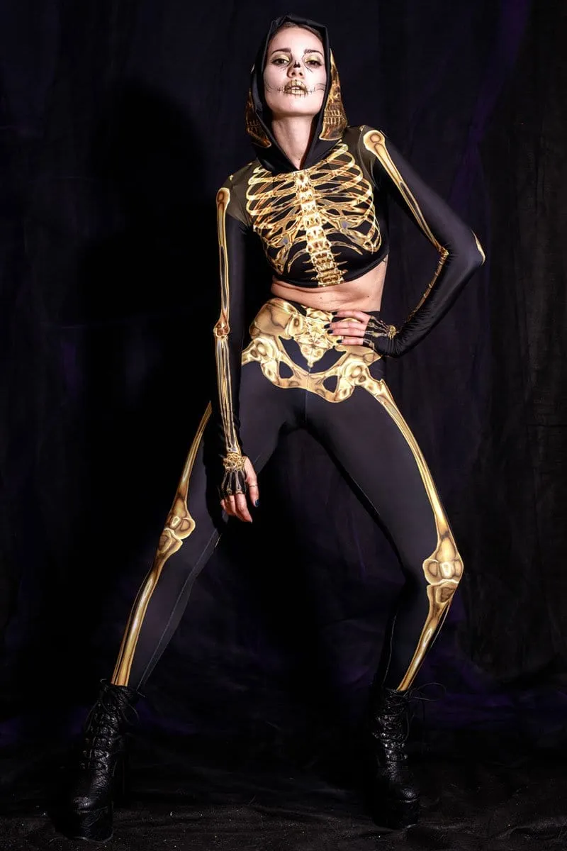 Golden Skeleton Leggings