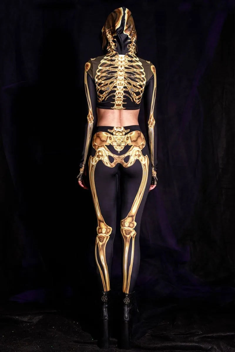 Golden Skeleton Leggings