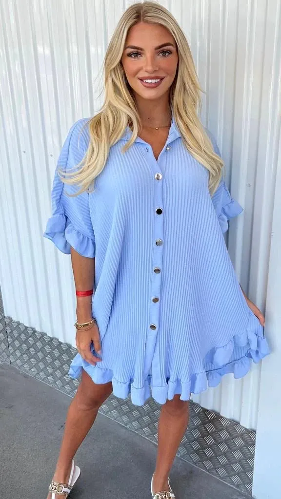 Inara Pleated Shirt Dress