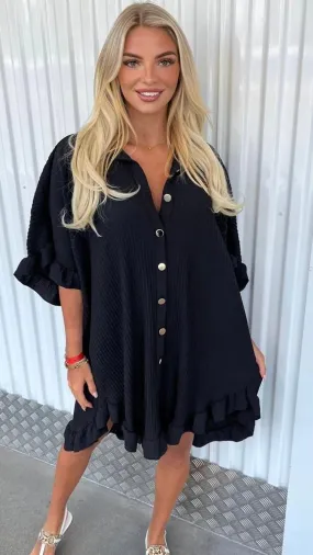 Inara Pleated Shirt Dress