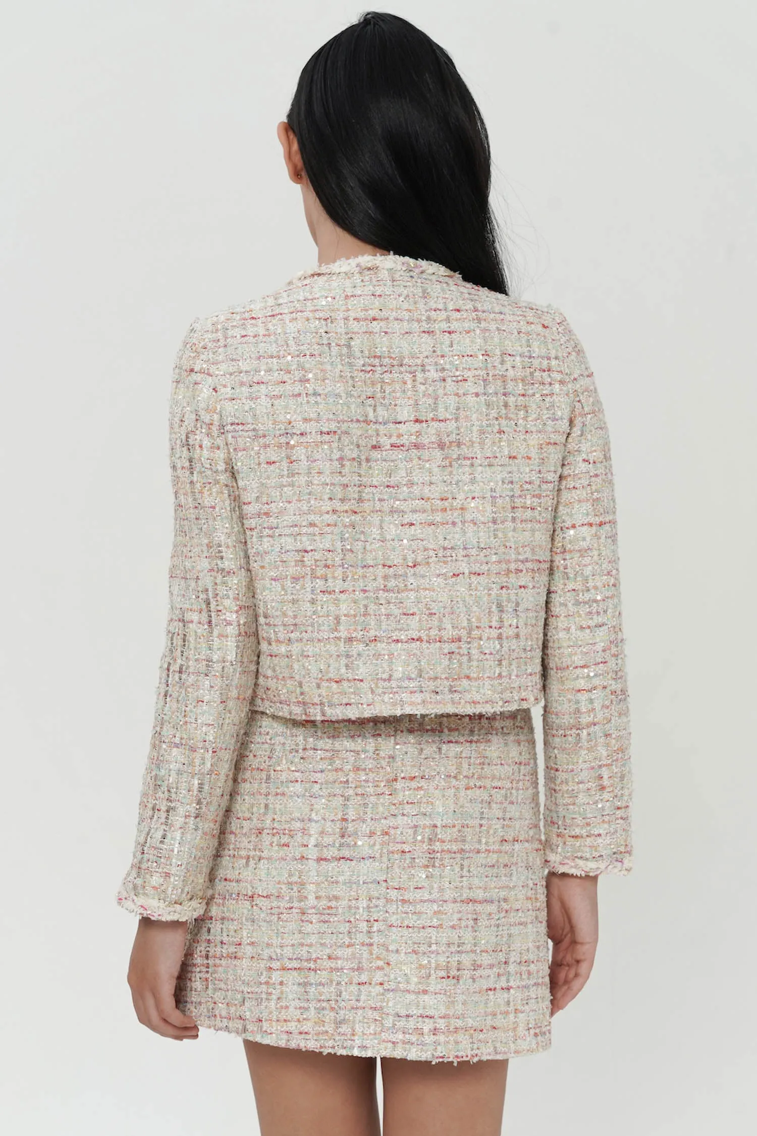 Iskra Embellished Tweed Blazer (2L LEFT)
