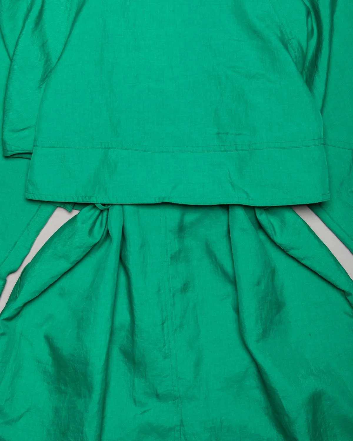 J. Gallery green purple '70s belted trench coat