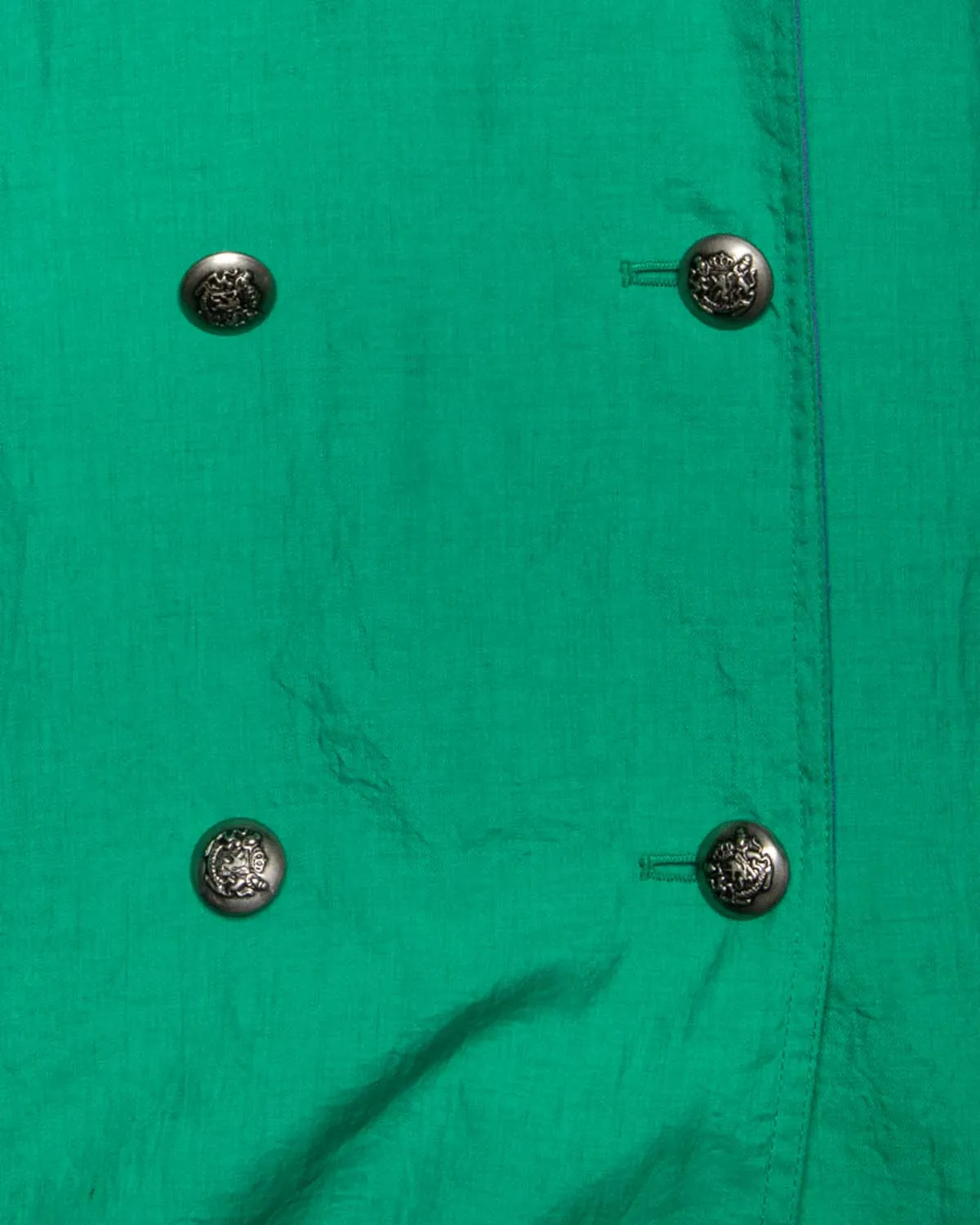 J. Gallery green purple '70s belted trench coat