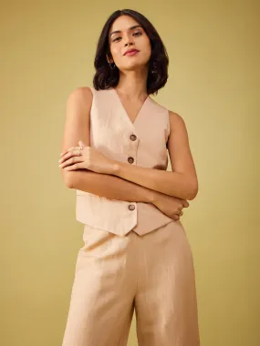 Linen Co-ord Set - Beige