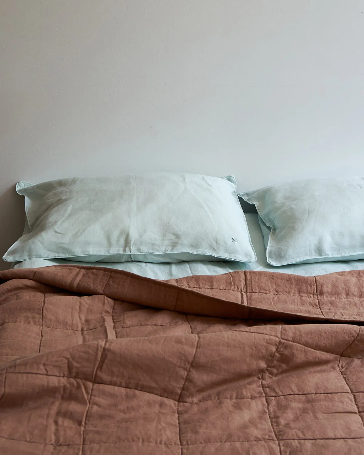 Linen Pillow Case - Sea Salt