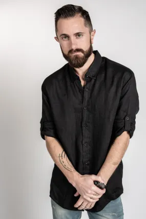 Linen Shirt - Black