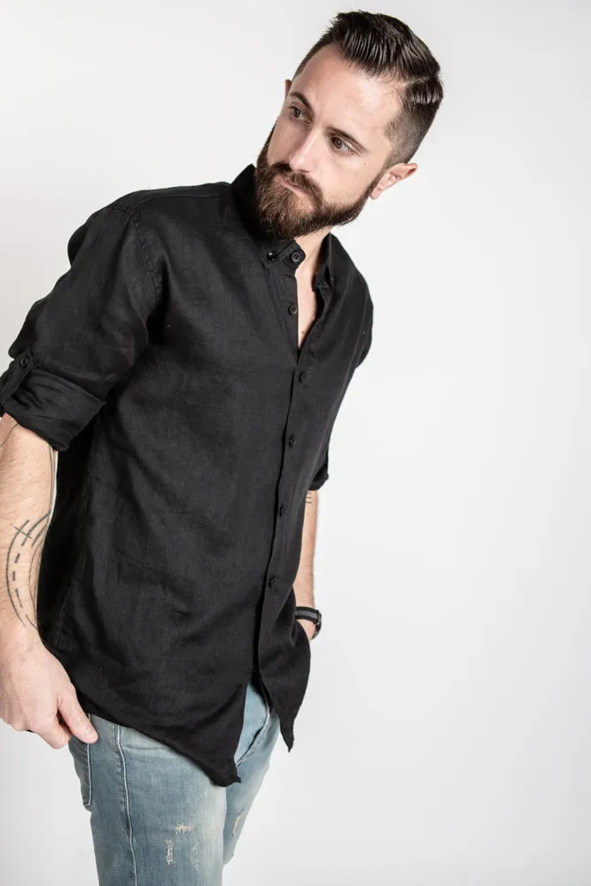 Linen Shirt - Black