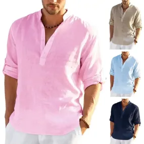 Linen Short Sleeve Shirt – Button Down for Summer Comfort and Casual