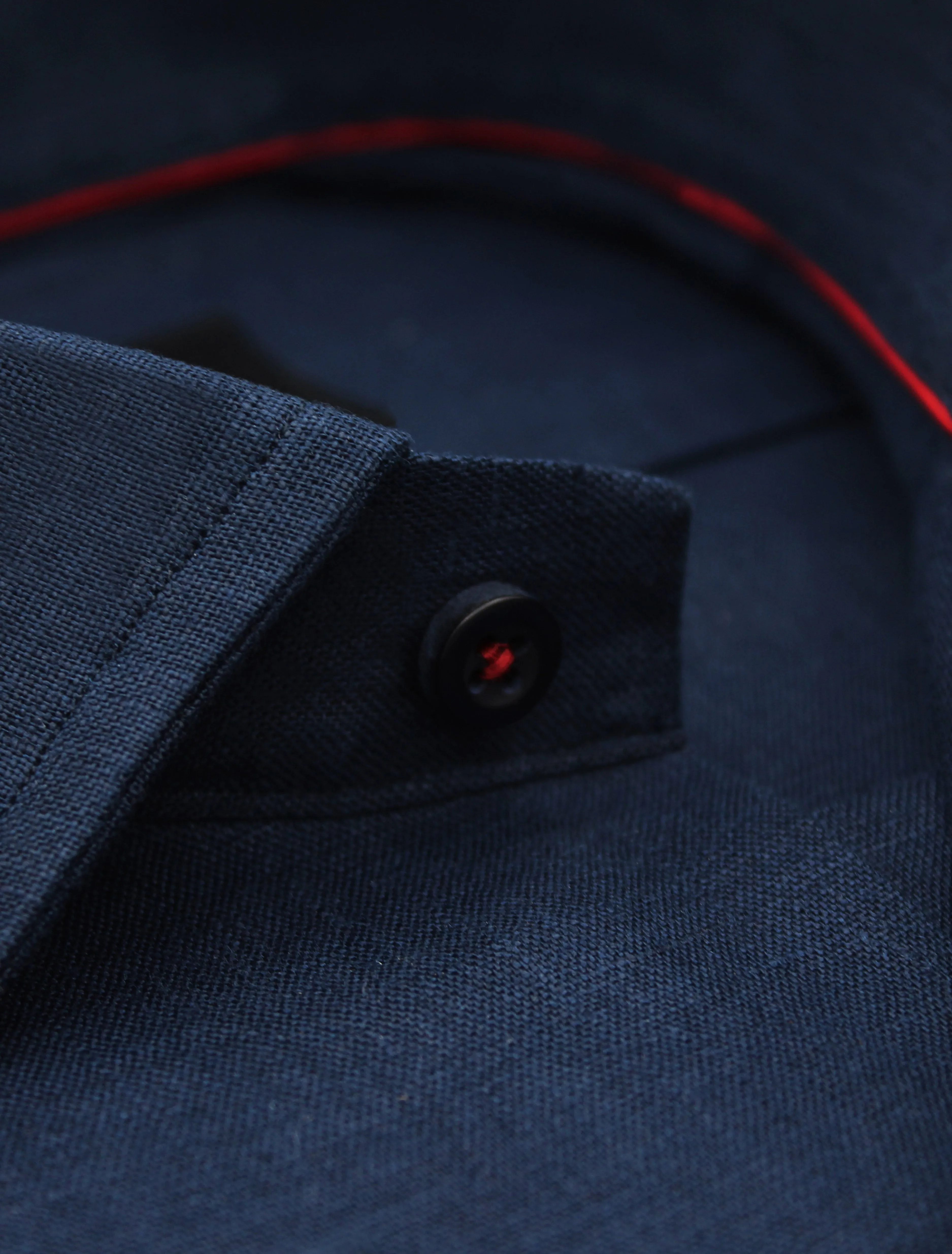 NAVY LINEN SHIRT