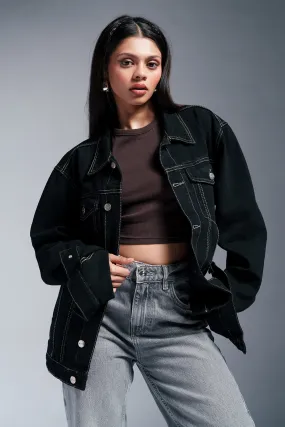Night Rider Denim Trucker Jacket