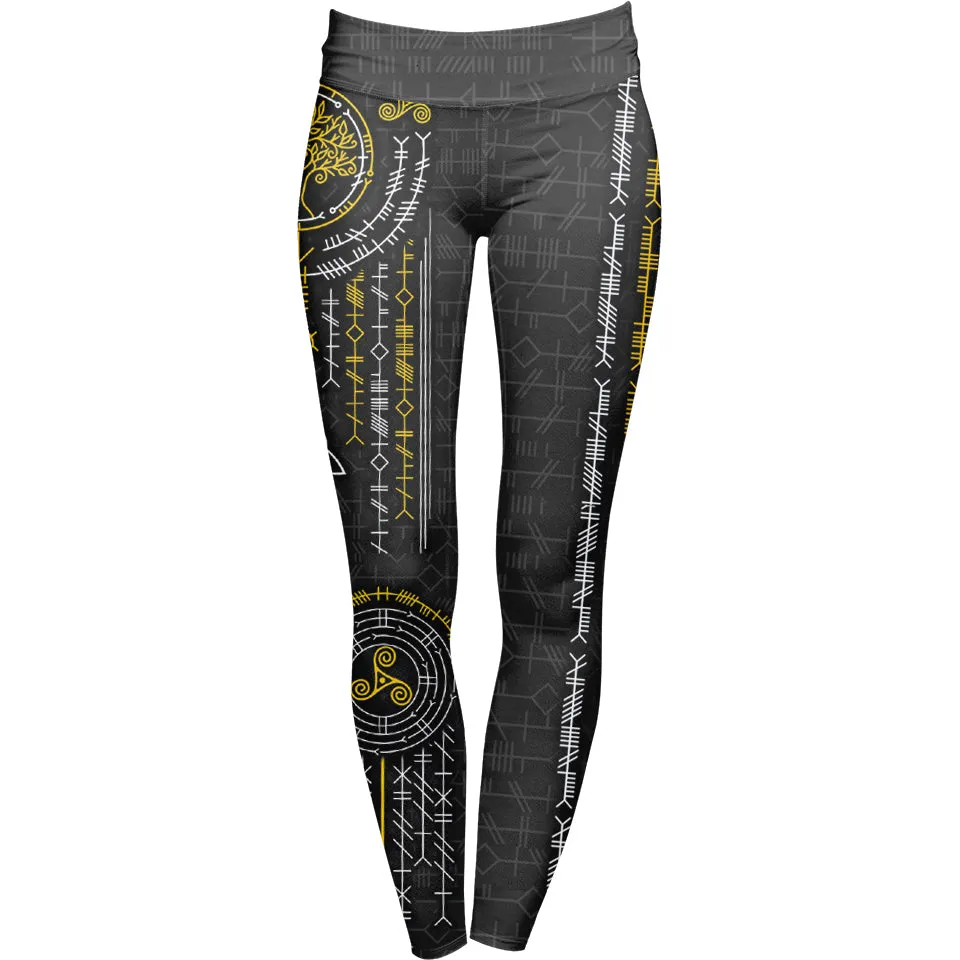 Ogham Leggings - Black Edition