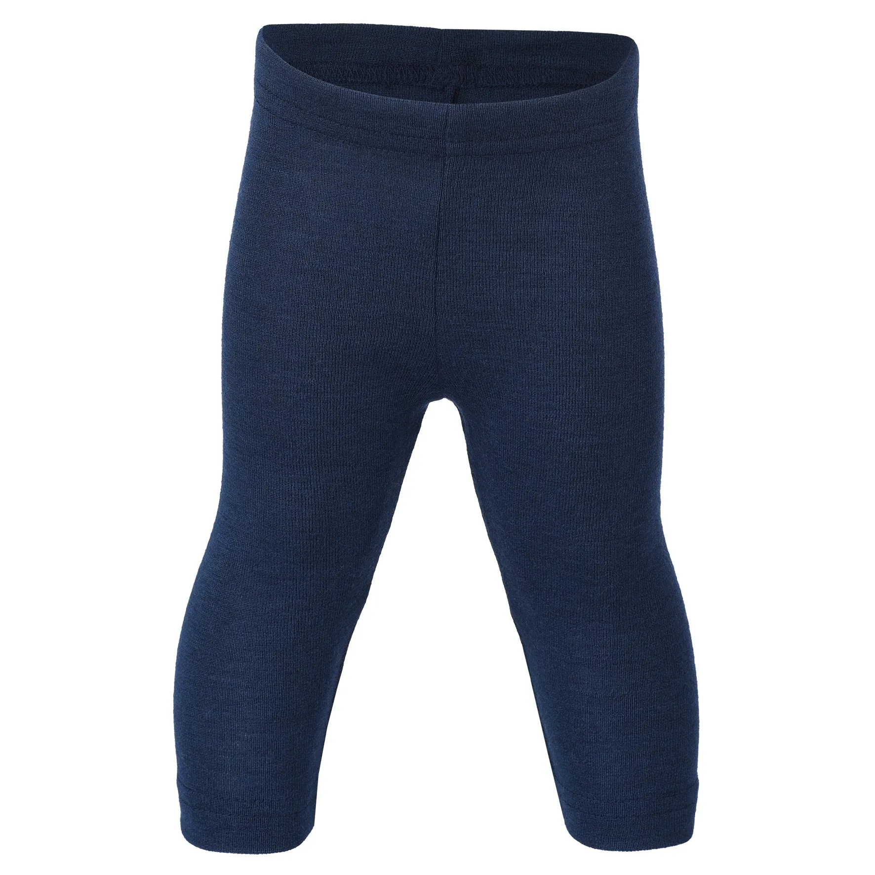 Organic Wool & Silk Leggings - Navy - 3m-2y