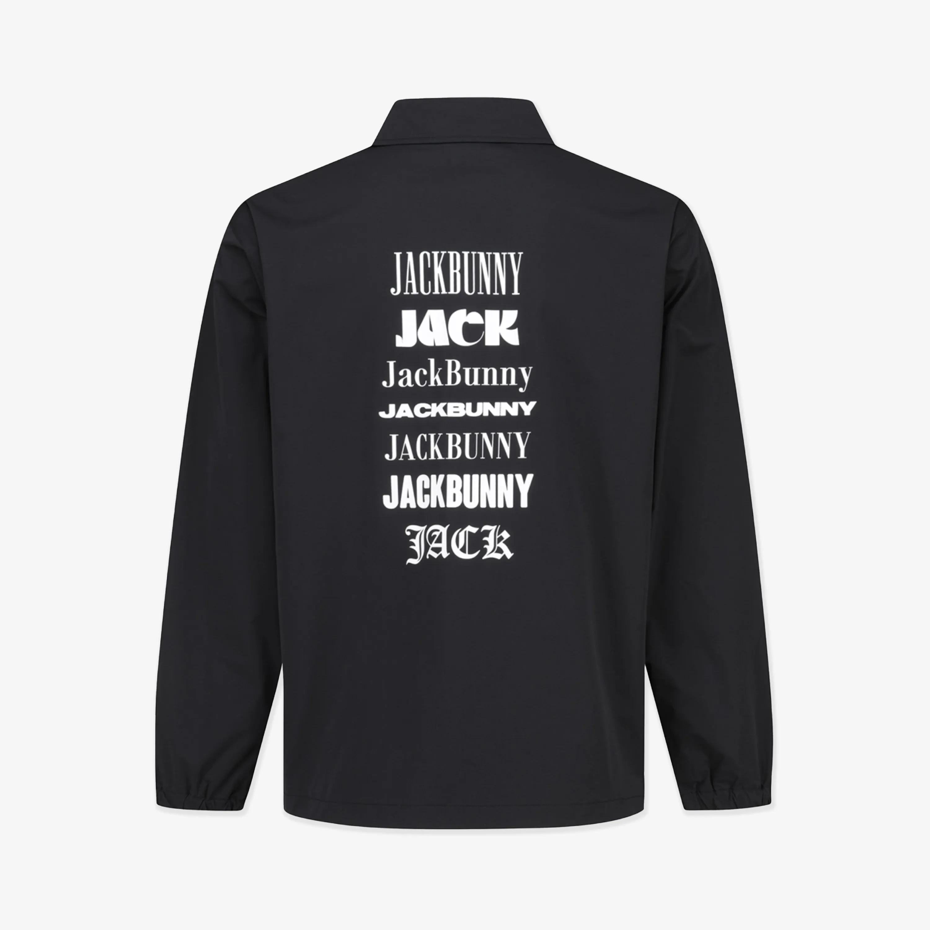 Pearly Gates Jackbunny Pullover Windbreaker - Black