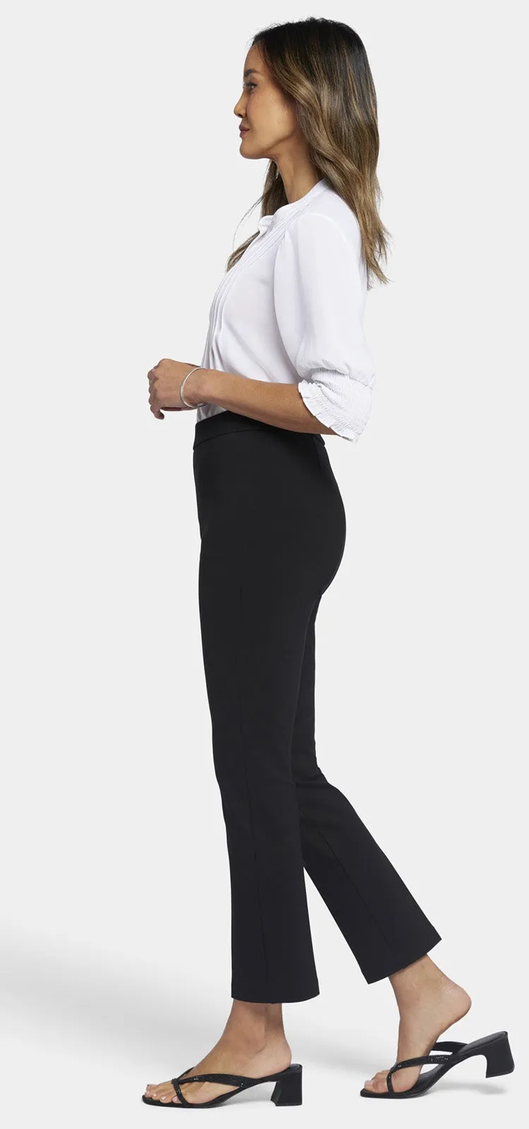 Pull-On Slim Ankle Trouser Pants Sculpt-Her™ Collection | Black