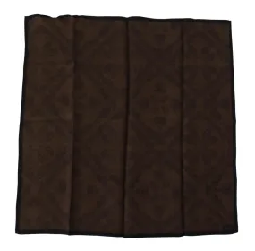 Scotch & Soda Chic Brown Patterned Square Scarf