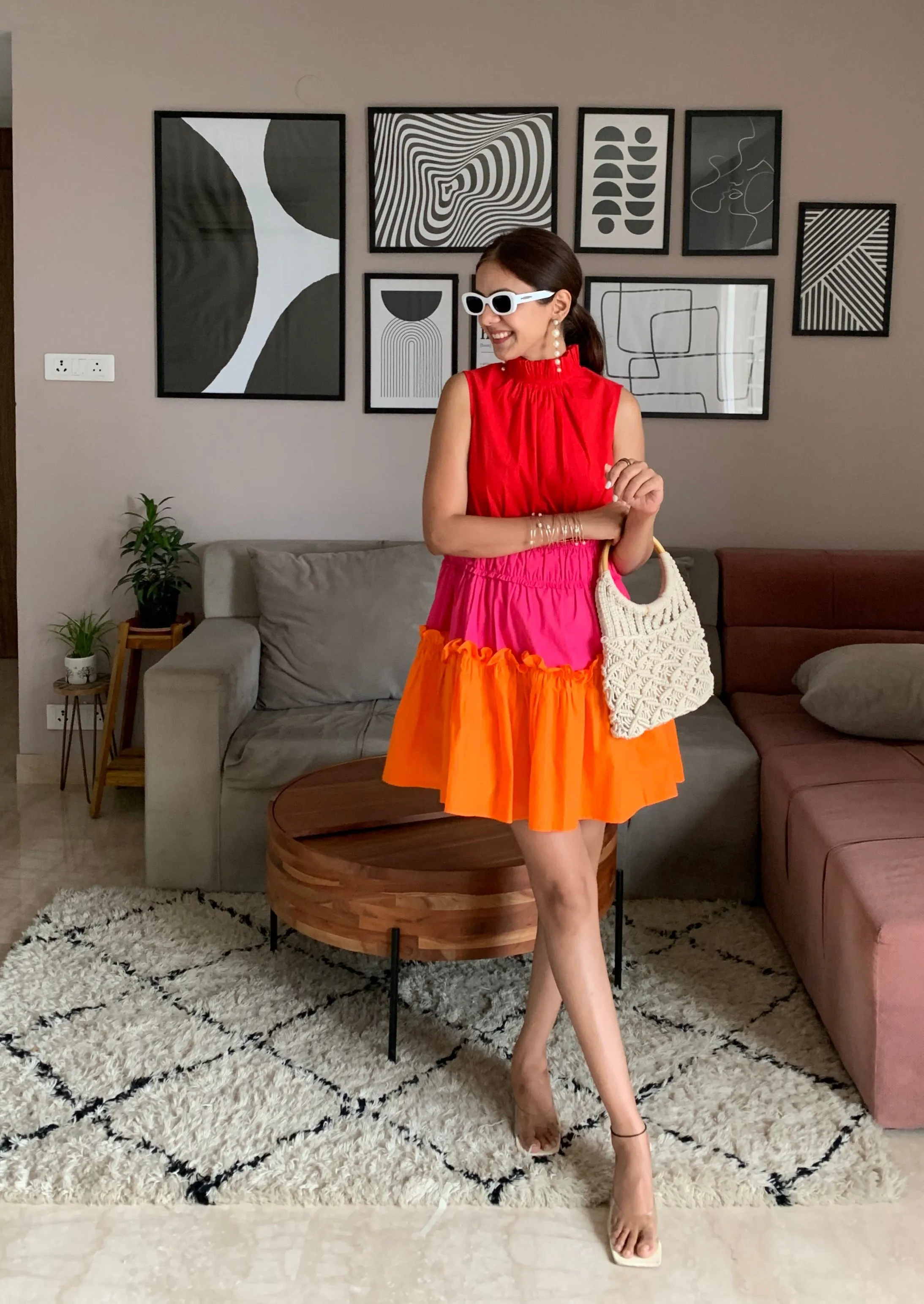 Sneha Adwani In Tulip Dress (Red)